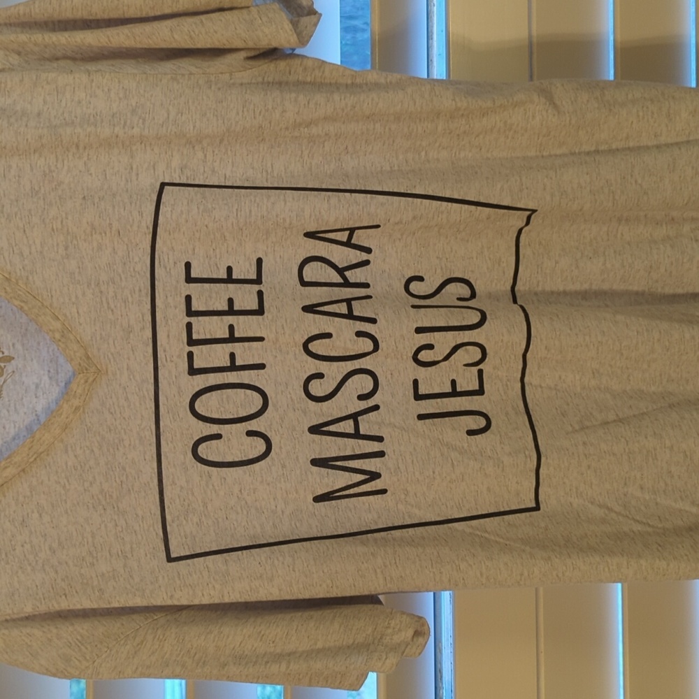 Coffee, Mascara, Jesus V-Neck t-shirt - XL
